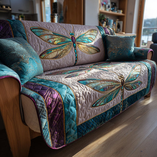 Mystic Bloom Quilted Sofa Cover NCU0TV778