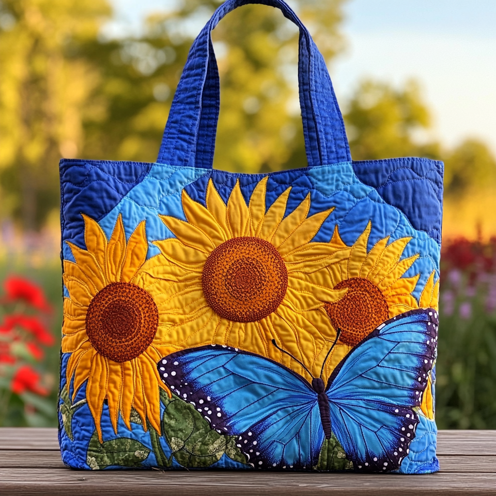 Mystic Butterfly Quilted Tote Bag NCU0DK9612