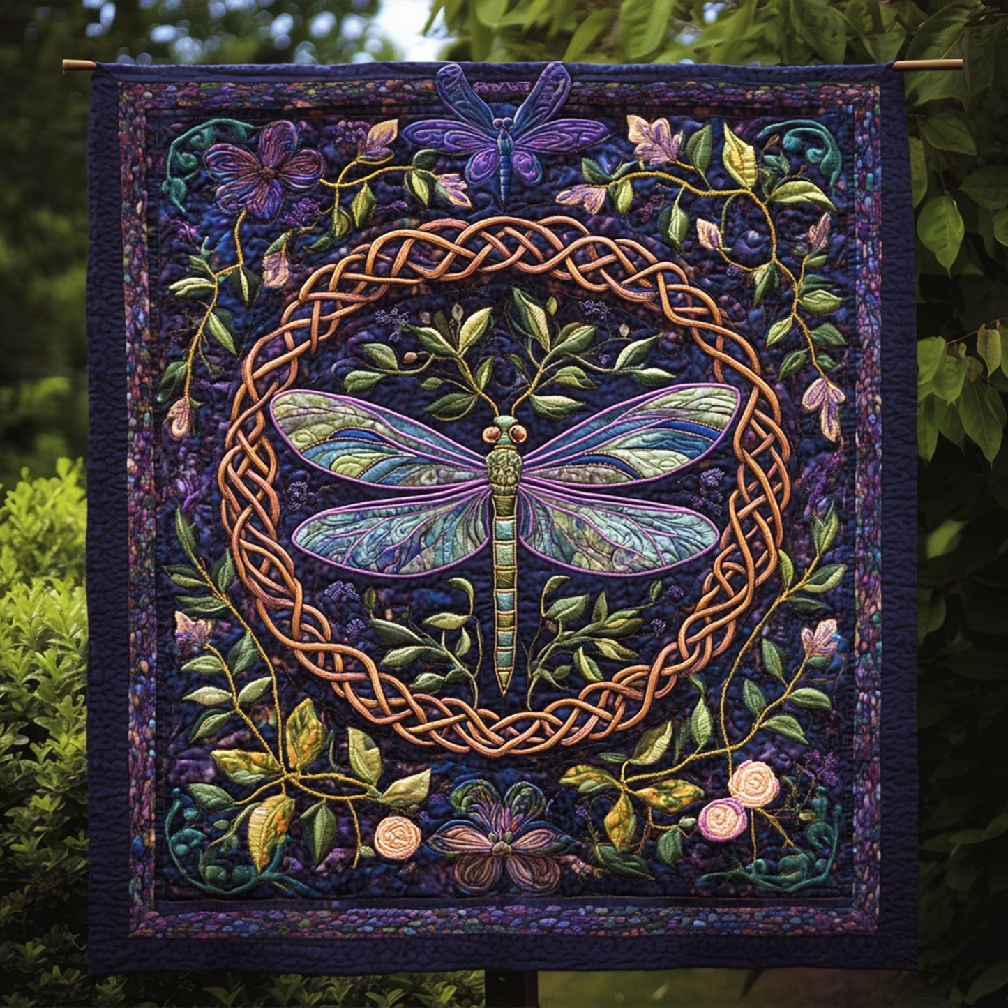 Mystic Dragonfly Quilted Blanket NCU0PT3226