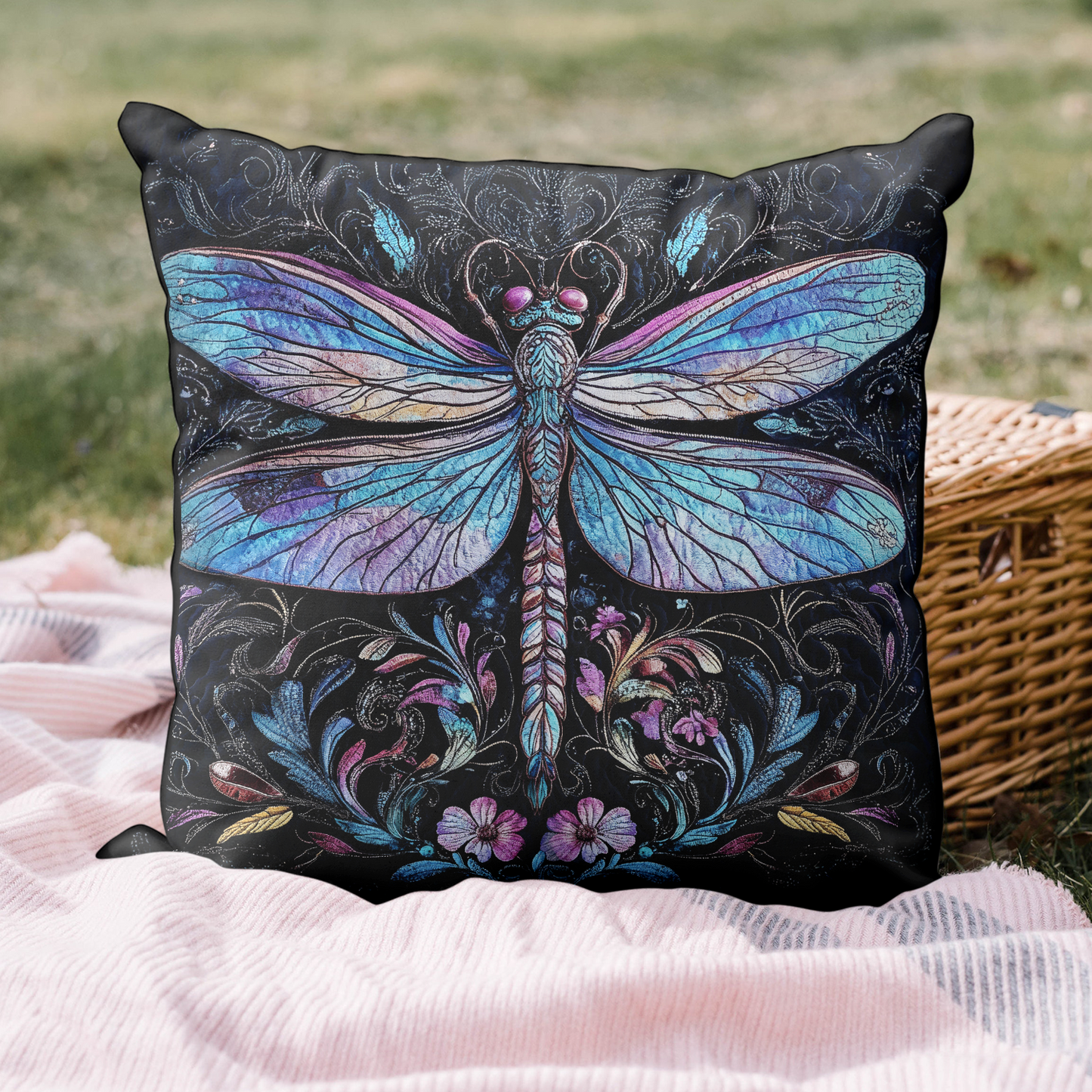 Mystic Dragonfly Quilted Pillow Case NCU0DK4474