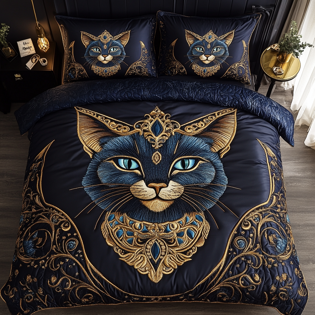Terrier Tails 3-Piece Quilted Bedding Set NCU0DV437
