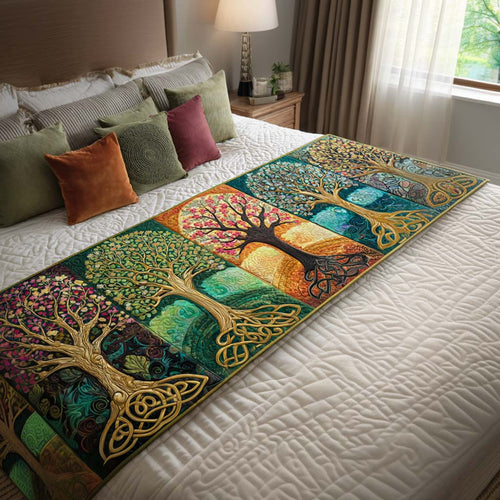 Mystic Trees Quilted Bed Runner NCU0NT8581