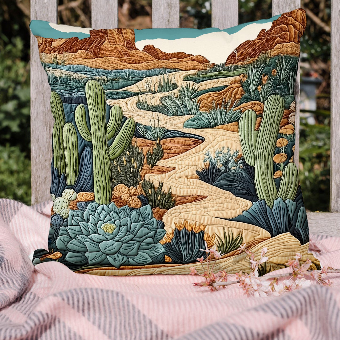 Sandy Trails Quilted Pillow Case NCU0VH3895