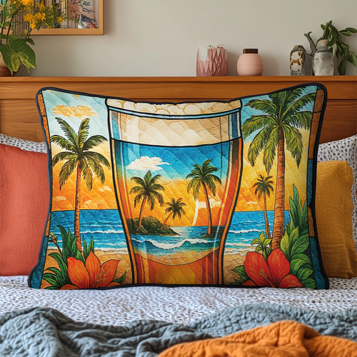 Aloha Comfort Quilted Bedding Pillow Case NCU0VL1962