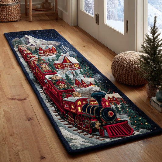Night Christmas Train Runner Carpet NCU0HH965
