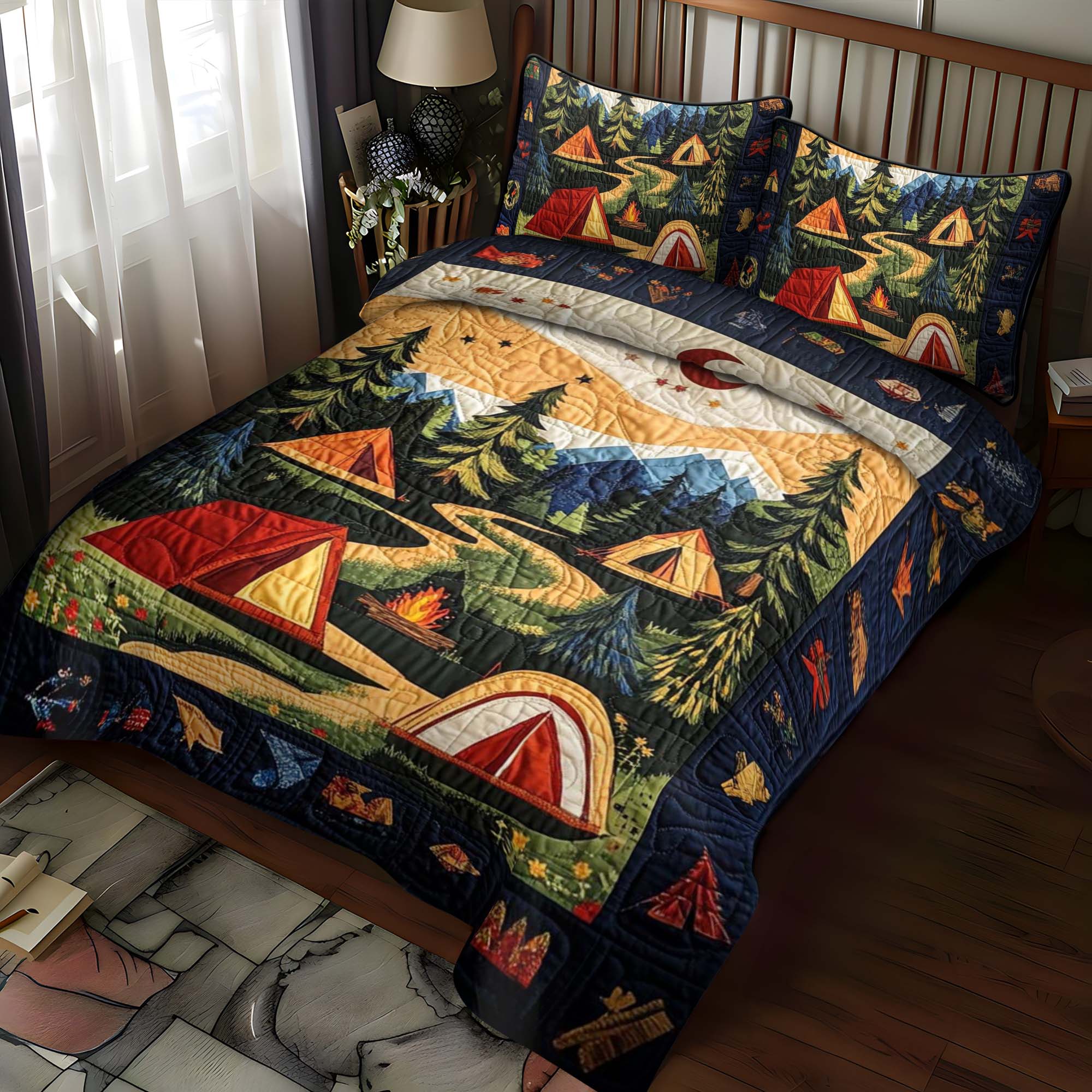 Savage Frontier 3-Piece Quilted Bedding Set NCU0NTD1701