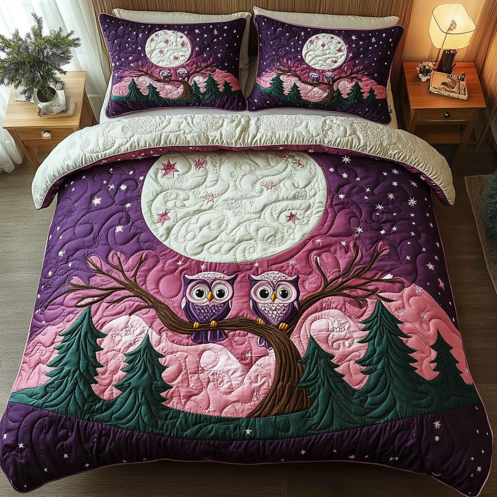 Night Court City of Starlight 3-Piece Quilted Bedding Set GFTOTL3941