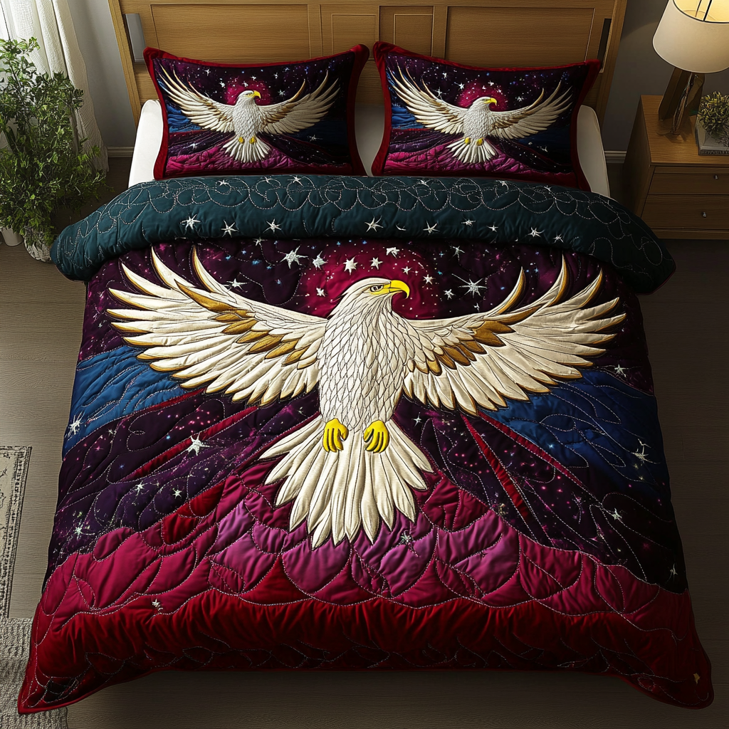 Noble Heights 3-Piece Quilted Bedding Set NCU0DK4056 – Vantique