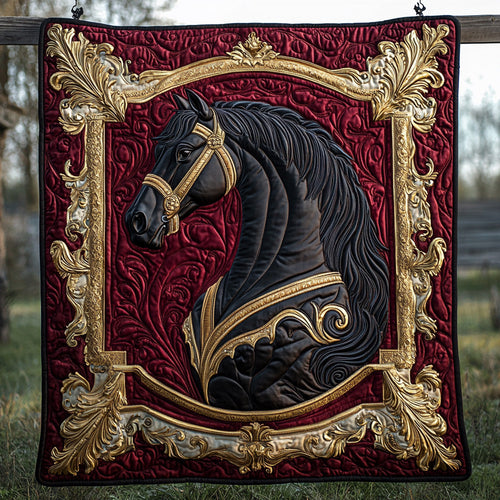 Noble Horse Quilted Blanket NCU0DV6353