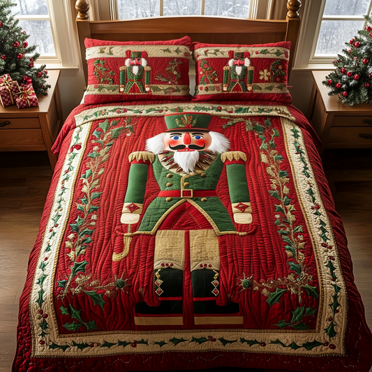 Noble Nutcracker Knight 3-Piece Quilted Bedding Set NCU0DV1754