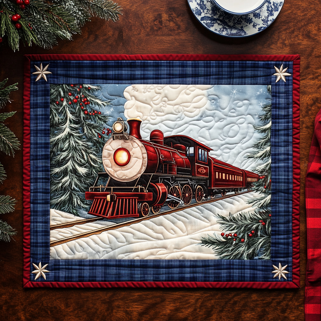 Noel Train Quilted Place Mat NCU0VH829
