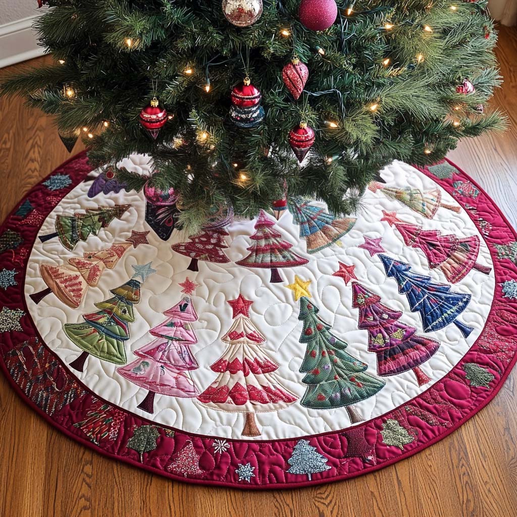North Glow Christmas Quilted Tree Skirt NCU0NT10503