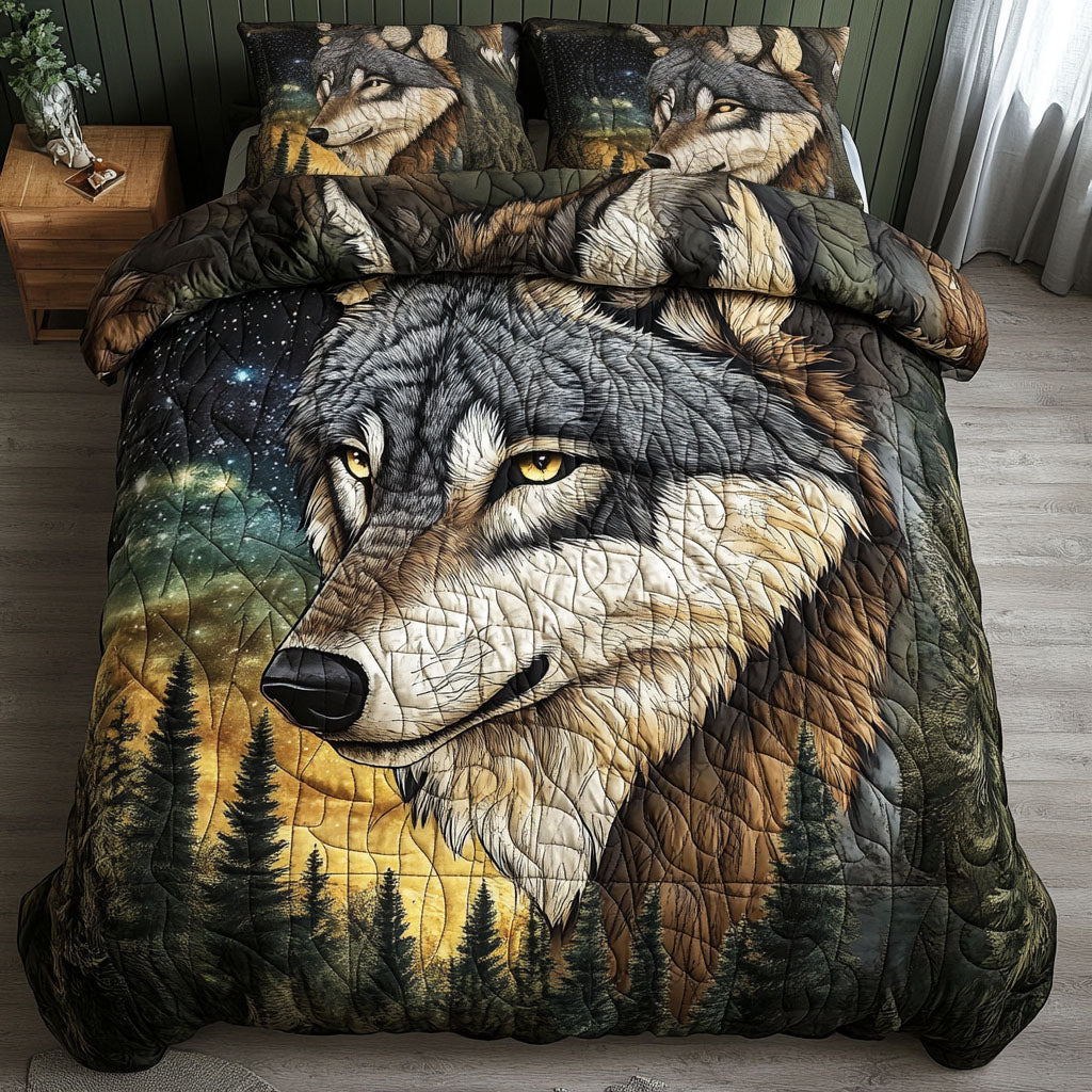 Stag Squares Quilted Blanket NCU0NNT2158 main image 1