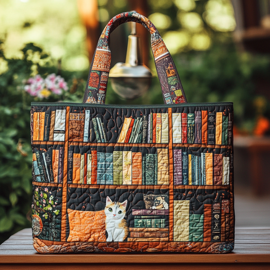 Novel Charm Quilted Tote Bag NCU0DK9429