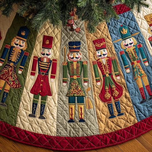 Nutcracker Charm Christmas Quilted Tree Skirt NCU0DK10469