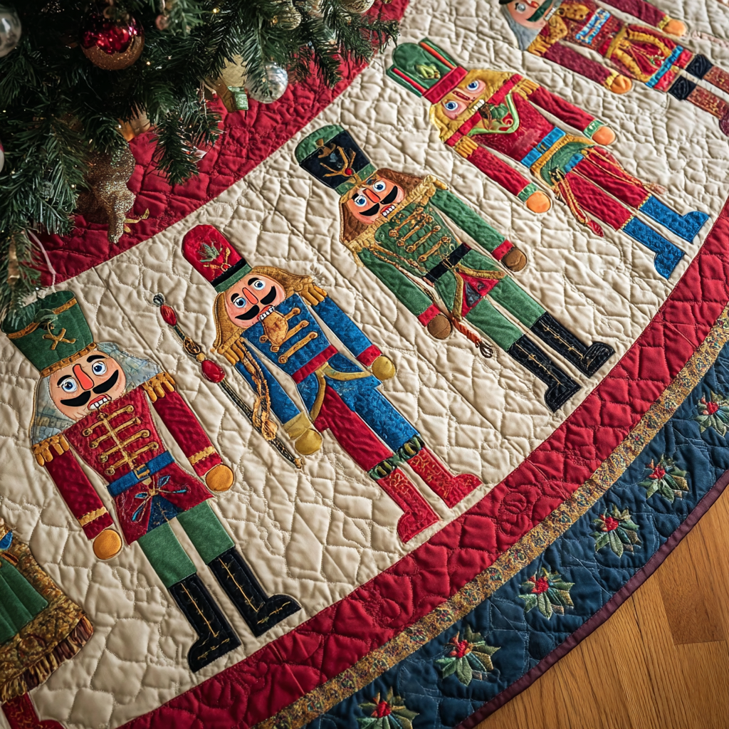 Nutcracker Tales Christmas Quilted Tree Skirt NCU0DK10470
