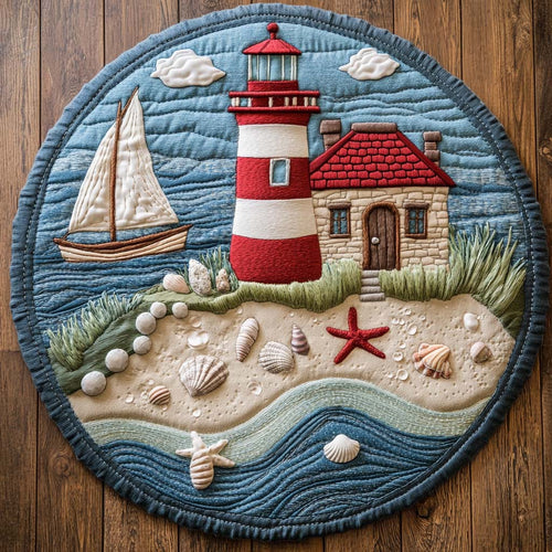 Ocean Beacon Quilted Round Mat NCU0NT7464