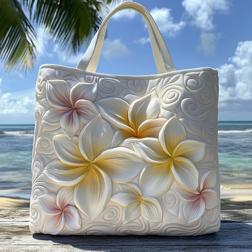 Ocean Blossom Quilted Tote Bag NCU0VL2761