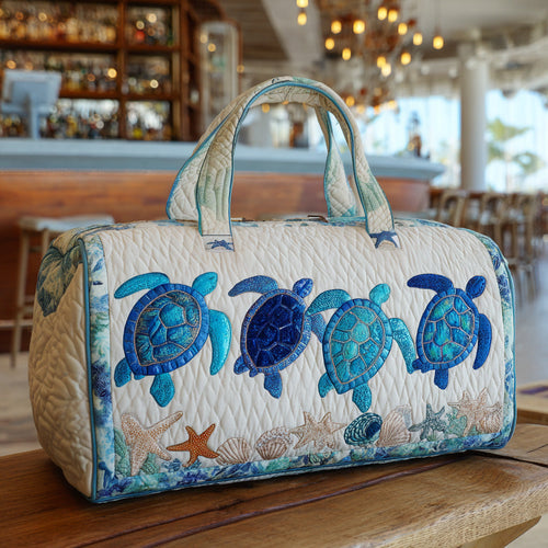 Ocean Turtle Quilted Duffle Bag NCU0DV7491