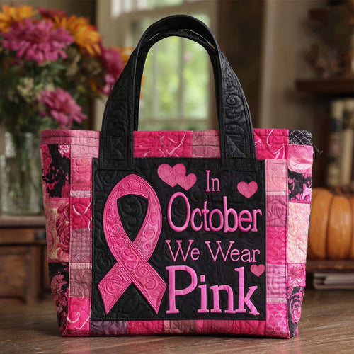 October Pink Pride Quilted Tote Bag NCU0NT9453