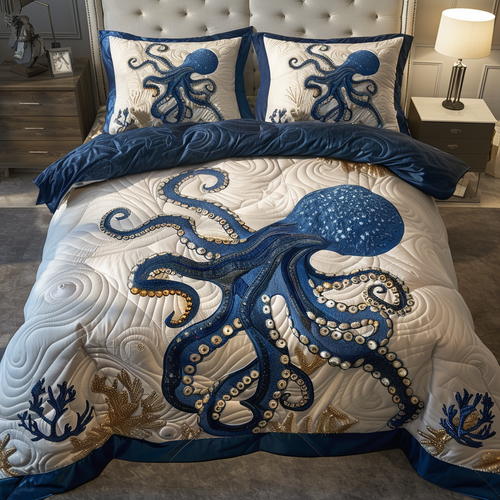 Octopus Dreams Quilted Bedding Set NCU0DV5169