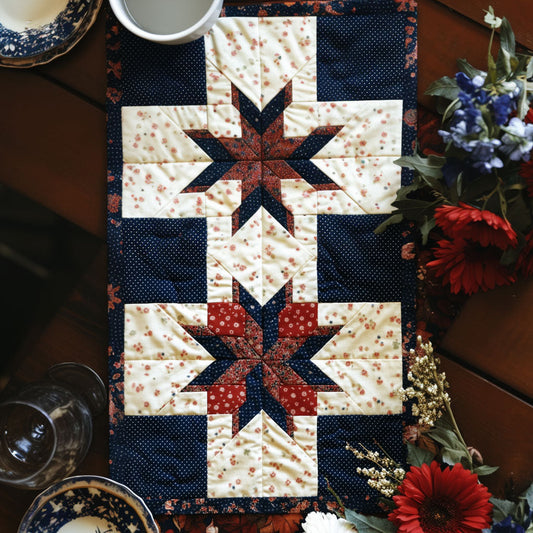 Ohio Patchwork Beauty Quilted Table Runner NCU0PT6194