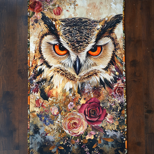 Owl Haven Quilted Table Runner NCU0DK4173