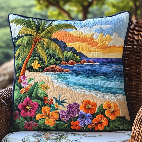 Aloha Bloom Quilted Pillow Case NCU0VL1753