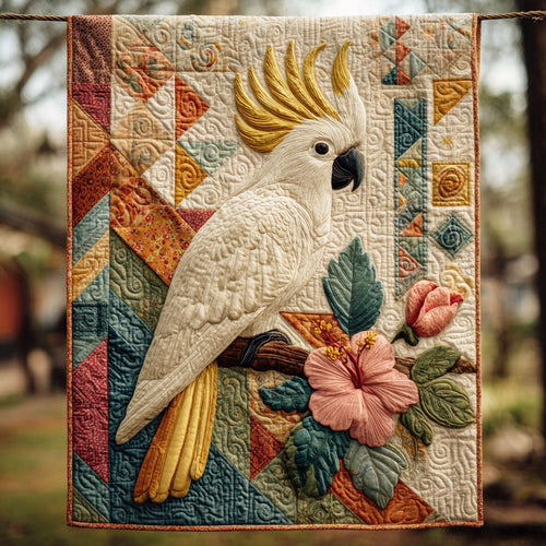 Paradise Plumage Quilted Blanket NCU0TD328