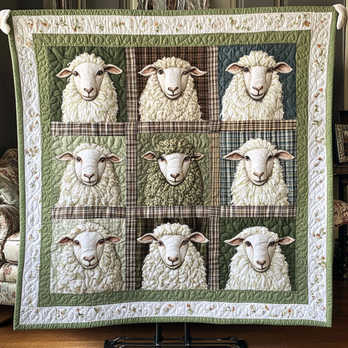 Pastoral Fleece Quilted Blanket NCU0PT4278