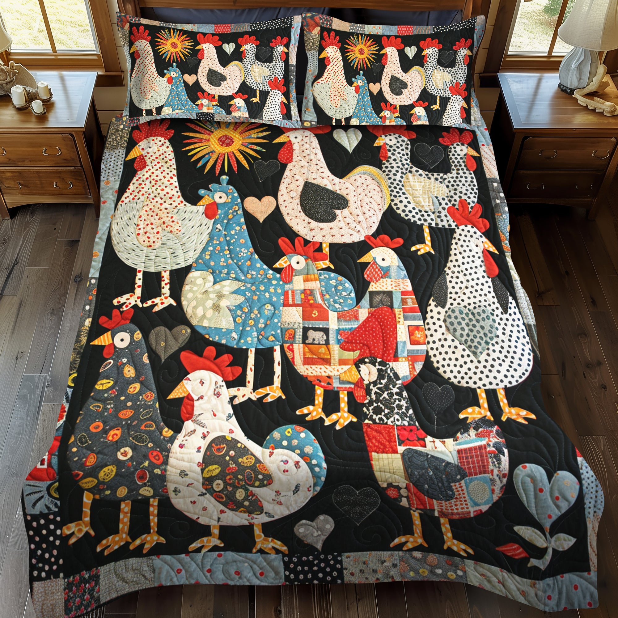 Poultry Paradise Quilted Blanket NCU0TL238 main image 1