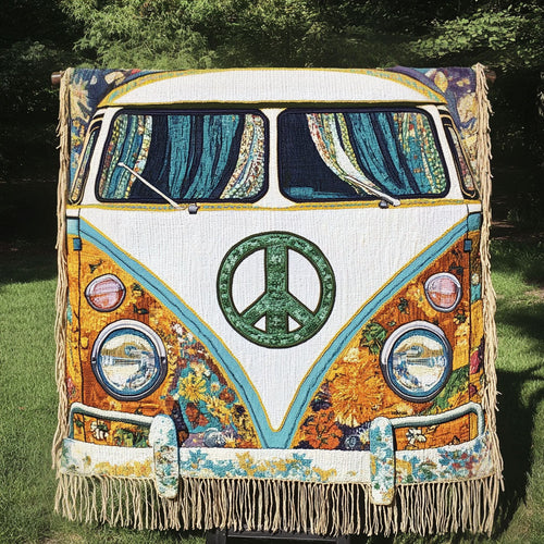 Peace Van Woven Sofa Blanket NCU0NT4788