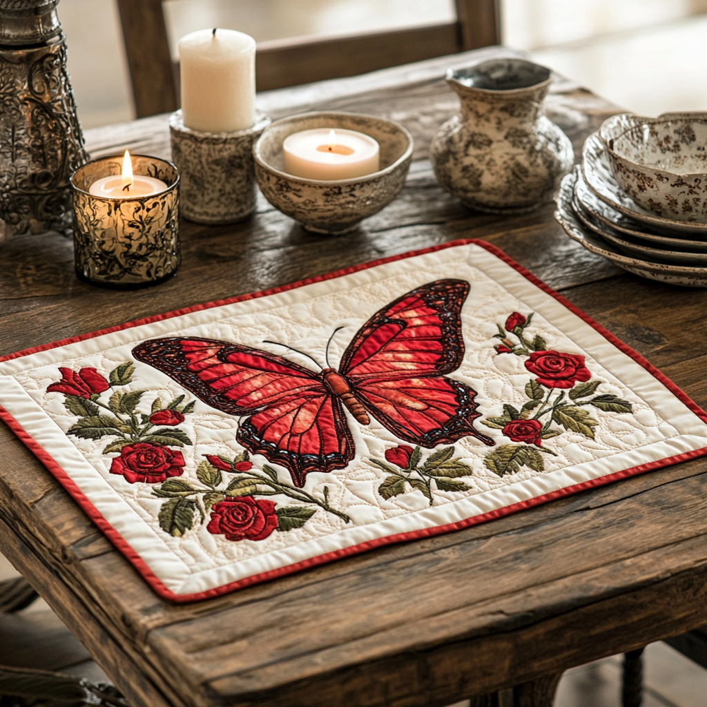 Petal Flight Quilted Place Mat NCU0VH5227