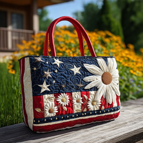 Petals Over America Quilted Tote Bag NCU0PT8187