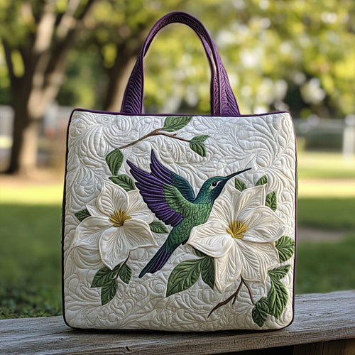 Petals in Flight Quilted Tote Bag NCU0PT7961