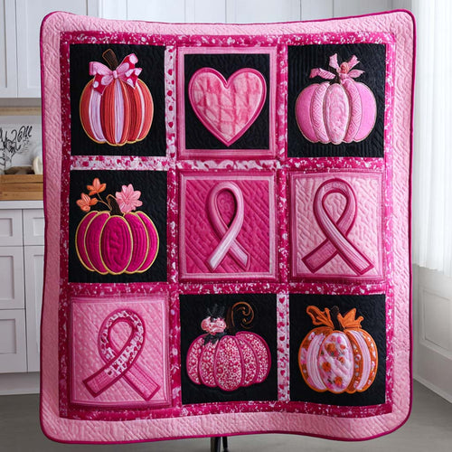 Pink Harvest Quilted Blanket NCU0NT9462