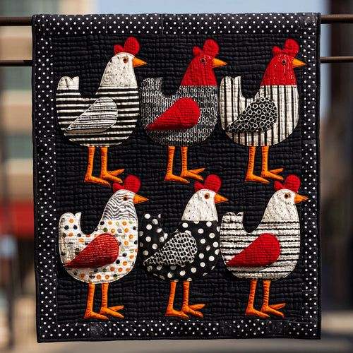 Polka Dot Pecks Quilted Blanket NCU0TV094