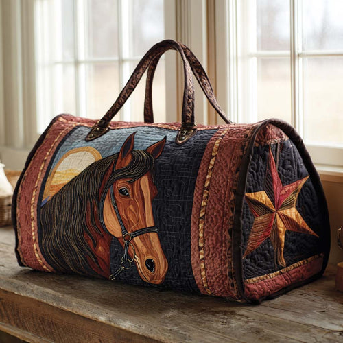 Prairie Horse Quilted Duffle Bag NCU0XD406