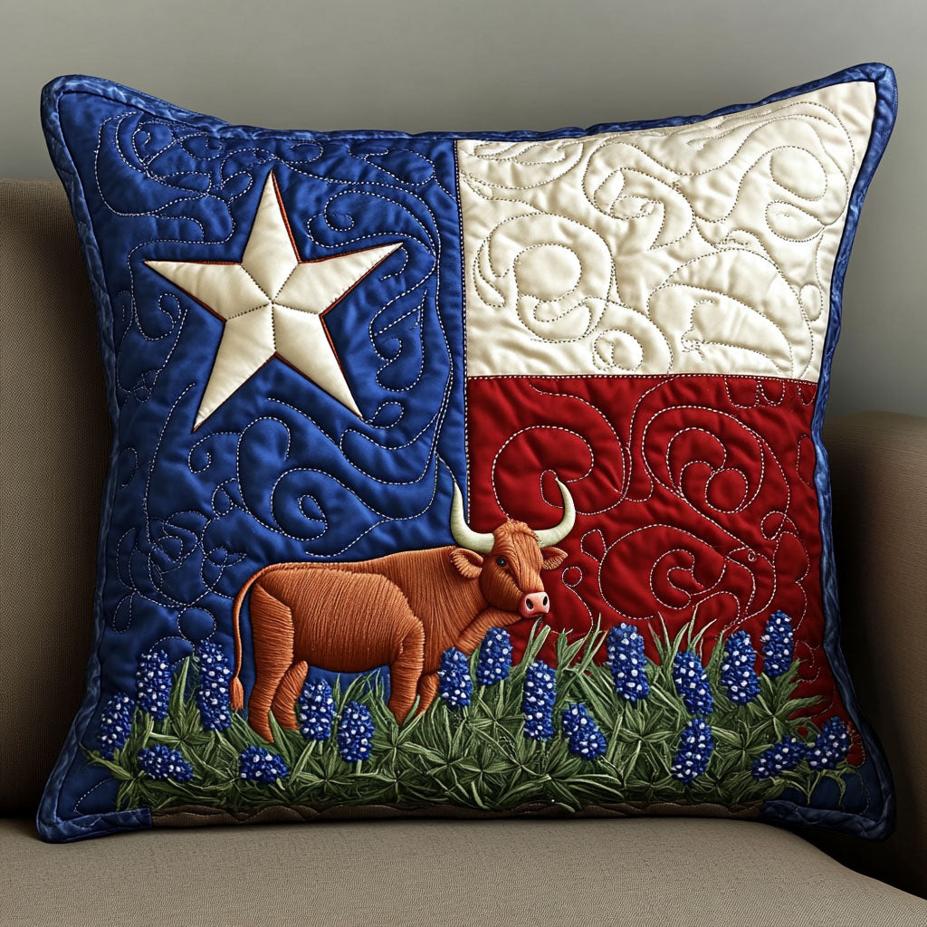 Desert Sunrise Medallion Quilted Pillow Case NCU0NXD1026
