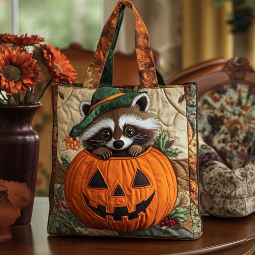 Pumpkin Peek Quilted Tote Bag NCU0NT9568