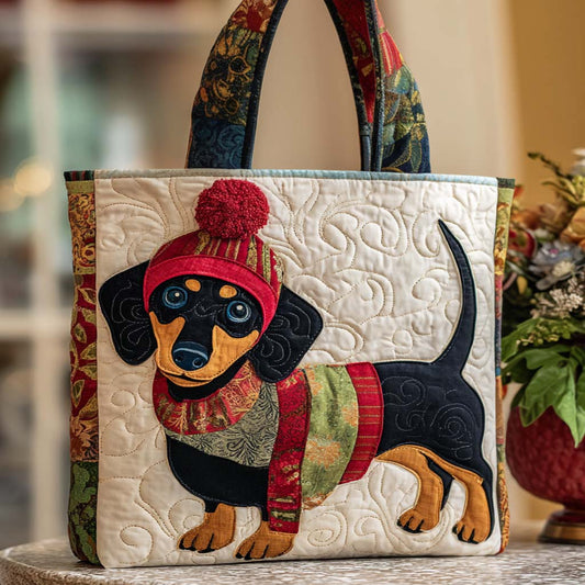 Puppy Charm Quilted Tote Bag NCU0NT9755