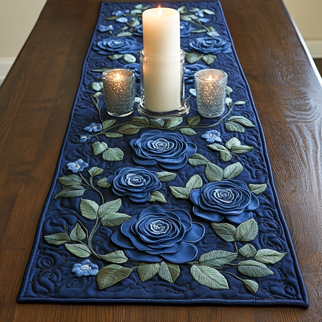 Golden Ascend Quilted Table Runner NCU0NTV691