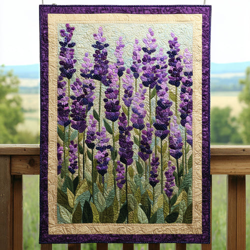 Purple Meadow Dreams Quilted Blanket NCU0TV101