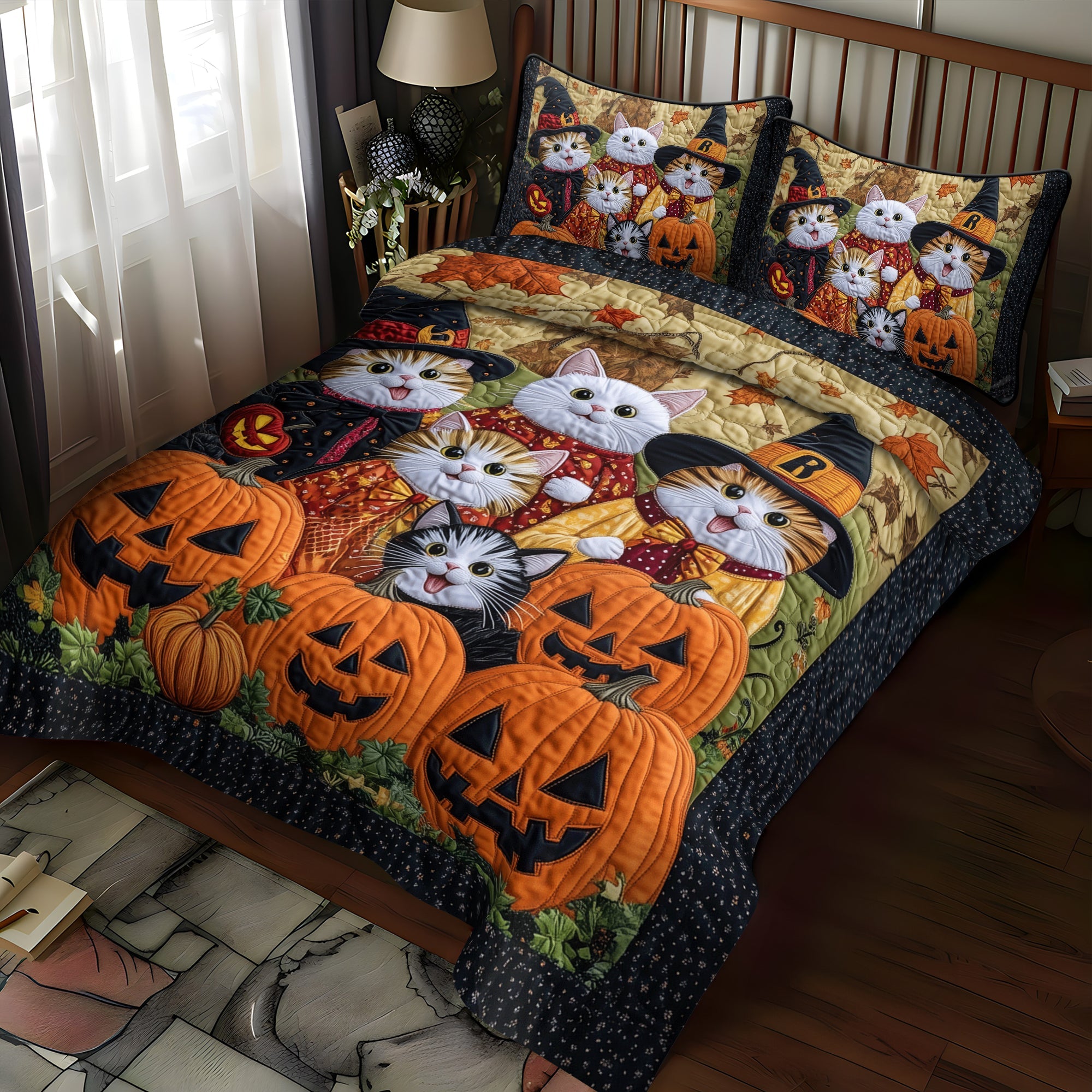 Haunted House Quilted Blanket NCU0NT353
