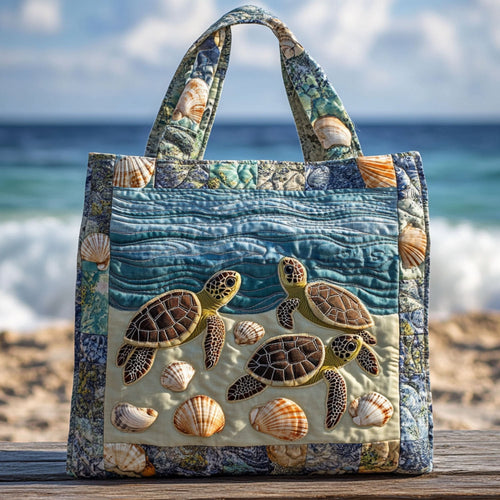 Quiet Adventurer Quilted Tote Bag NCU0PT7997
