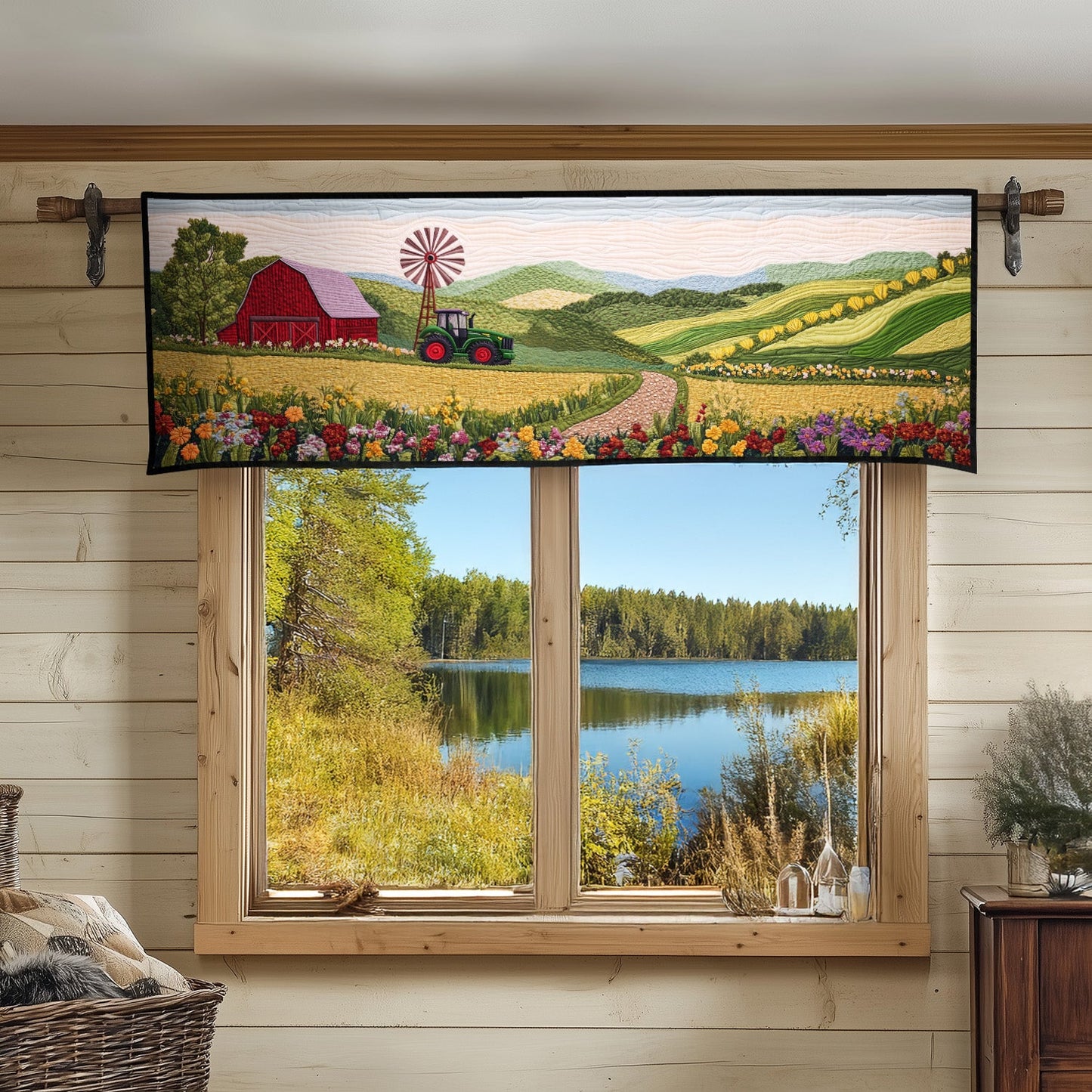 Quiet Harvest Quilted Valance NCU0PT6001