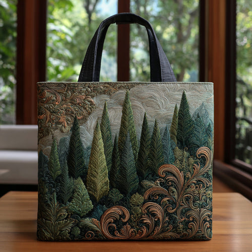 Quiet Pines Quilted Tote Bag NCU0DV6738
