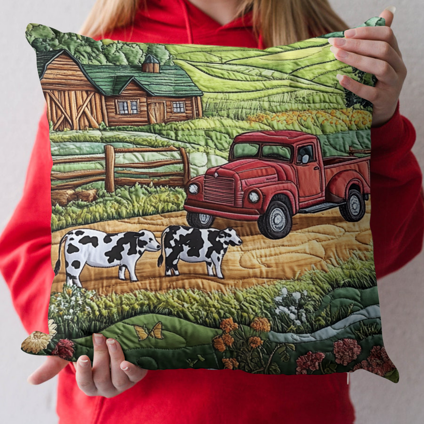 Country Ride Quilted Pillow Case NCU0VH4189