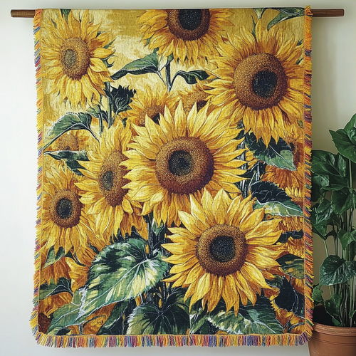 Radiant Petals Woven Sofa Blanket NCU0DV3888