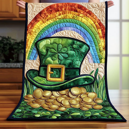Rainbow Clover Path Quilted Table Runner NCU0PT3280